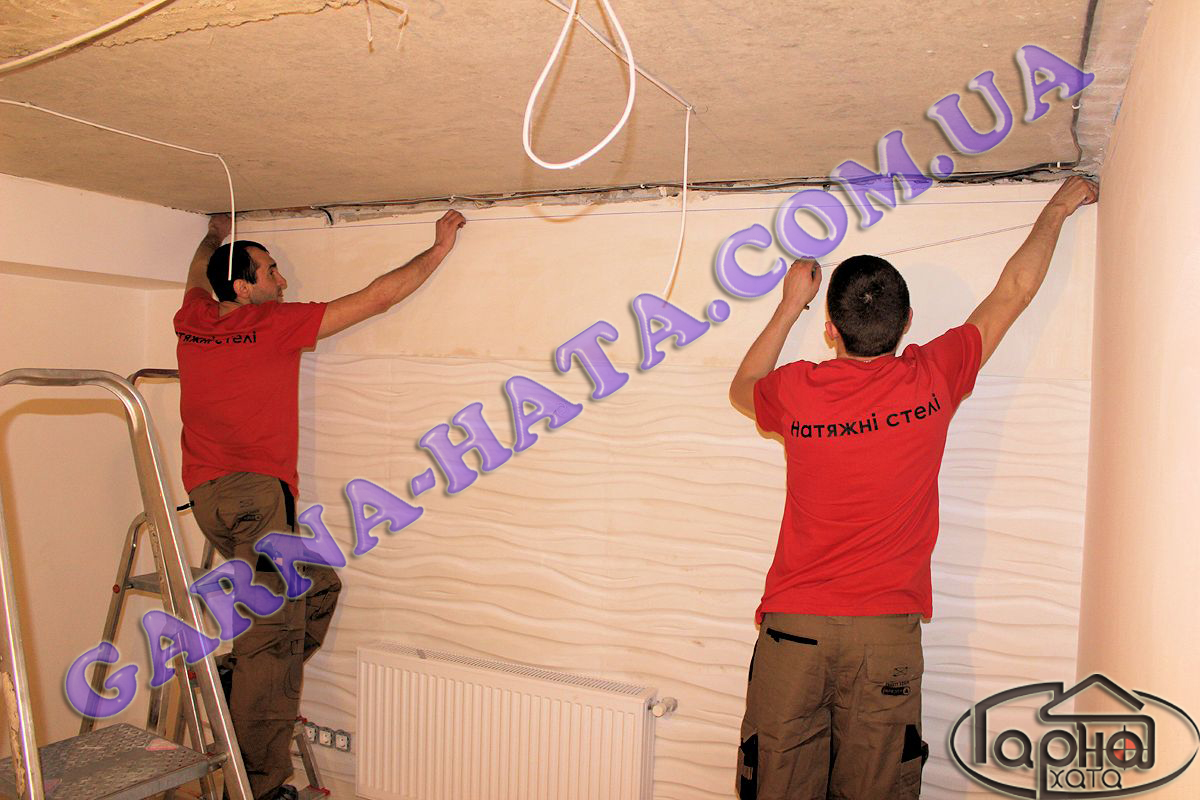 Підготовка приміщення до монтажу натяжної стелі Highslide JS